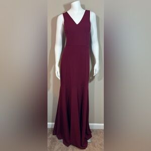 NWOT Vow’d Jersey Burgundy Bridesmaid Dress